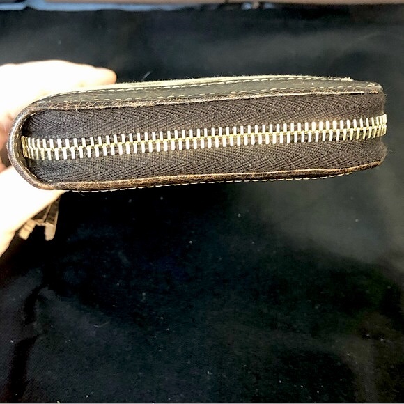 GUCCI Bamboo Zipper Pull GG Web Canvas and Leather Continental Wallet and Clutch - Picture 11 of 17